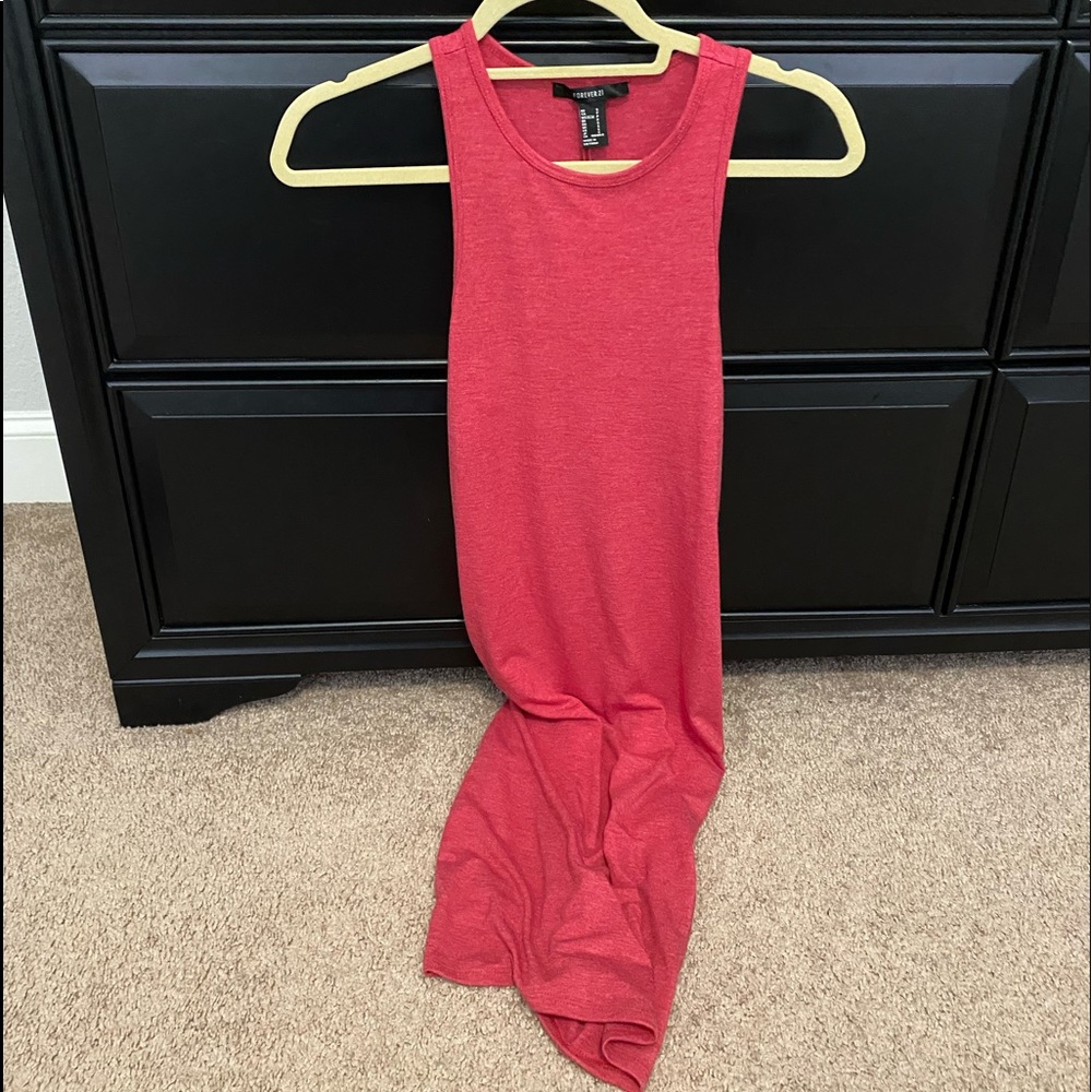 NWT Forever 21 red tank midi dress